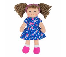 Bigjigs Toys Látková bábika Hollie 28 cm / od 0 rokov