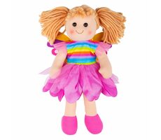 Bigjigs Toys Látková bábika Chloe 34 cm / od 0 rokov