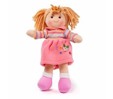 Bigjigs Toys Látková bábika Jenny 28 cm / od 0 rokov
