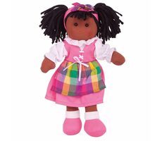 Bigjigs Toys Látková bábika Jessika 28 cm / od 0 rokov