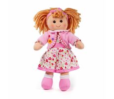 Bigjigs Toys Látková bábika Kelly 34 cm / od 0 rokov