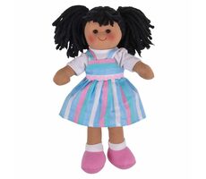 Bigjigs Toys Látková bábika Kira 28 cm / od 0 rokov