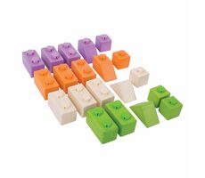 Bigjigs Baby Drevené Spojkocky Basic set / od 1 roka