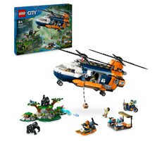 LEGO® City Exploration 60437 Helikoptéra na prieskum džungle v základnom tábore / Počet dielikov: 881 / od 8 rokov