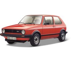 Bburago PLUS Volkswagen GOLF MK1 GTI červená / mierka 1:24 / od 3 rokov
