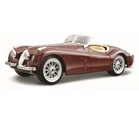 Bburago Jaguar XK 120 Roadster 1951 červená / mierka 1:24 / od 3 rokov