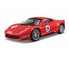 Bburago Ferrari Racing 458 Challenge červená / mierka 1:24 / od 3 rokov