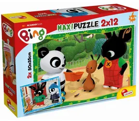 Liscianigioch Bing puzzle Bing a jeho priatelia / 2x12 dielikov / od 3 rokov