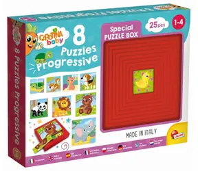 Liscianigioch Carotina Baby 8 Puzzle - Zvieratká / od 1 roka