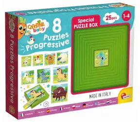 Liscianigioch Carotina Baby 8 Puzzle - Farma / od 1 roka