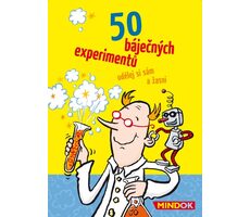 Mindok 50 Báječných experimentov / Dĺžka hry: 15 minút / Počet hráčov: 1 / od 6 rokov