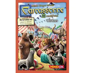 Mindok Carcassonne rozšírenie 10: Cirkus / Dĺžka hry: 40 minút / Počet hráčov: 2 - 6 / od 7 rokov