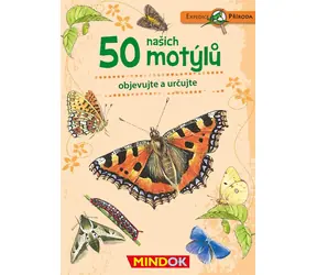 Mindok Expedícia príroda: 50 našich motýľov / Dĺžka hry: 15 minút / Počet hráčov: 1 / od 6 rokov