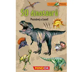 Mindok Expedícia príroda: 50 dinosaurov / Dĺžka hry: 15 minút / Počet hráčov: 1 / od 6 rokov