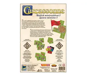 Mindok Carcassonne: Balíček minirozšírenia I / Dĺžka hry: 30 minút / Počet hráčov: 2 - 6 / od 7 rokov