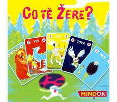 Mindok Čo ťa žerie? / Dĺžka hry: 15 minút / Počet hráčov: 2 - 5 / od 8 rokov