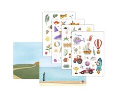 Little Dutch Samolepky na okno Jim & Friends / od 3 rokov