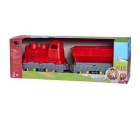 Big Power Worker 55784 Mini vláčik s vagónom 45 cm červená / od 2 rokov