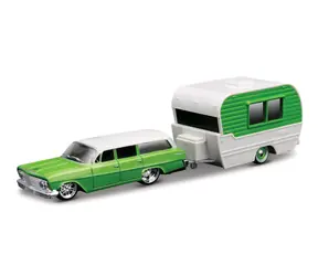 Maisto Design Tow & Go 1962 Chevrolet Biscayne Wagon Classic Craft zelená / mierka 1:64 / od 8 rokov 