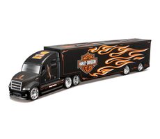 Maisto Harley-Davidson Haulers s plameňmi čierna / mierka 1:64 / od 8 rokov 