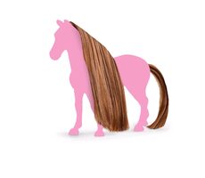 Schleich Horse Club 42651 Hnedé doplnky na chvost a hrivu / od 3 rokov 