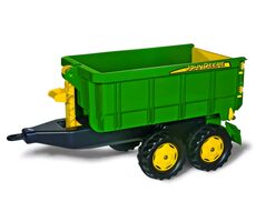 Rollytoys Vlečka za traktor John Deere vyklápacia zelená / od 3 rokov 