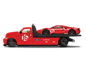 Maisto Flatbed - 2022 Ford GT Heritage Edition s číslom 16 červená