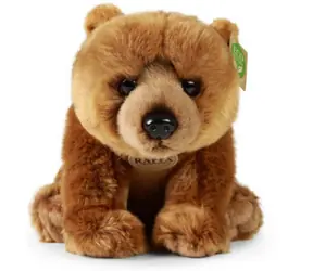 Rappa Plyšový medveď Grizzly sediaci 30 cm / ECO-FRIENDLY / od 0 mesiacov 