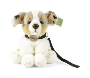 Rappa Plyšový pes austrálsky ovčiak s vodítkom 28 cm / ECO-FRIENDLY / od 0 mesiacov 