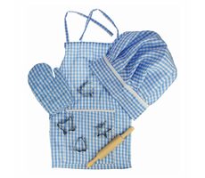 Bigjigs Toys Modrý set šéfkuchára / od 3 rokov