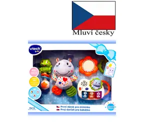 VTech Prvý darček pre bábätko modrá / CZ verzia / od 0 mesiacov 