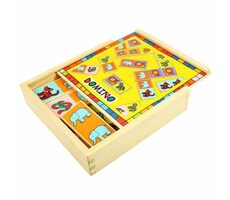 Bigjigs Toys Drevené domino so zvieratkami / od 10 mesiacov