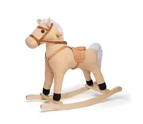 Bigjigs Toys Drevený hojdací kôň béžový / od 1 roka