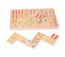 Bigjigs Toys Veľké drevené domino / od 3 rokov