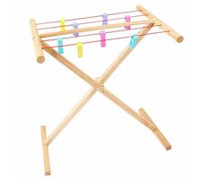 Bigjigs Toys Drevený sušiak na bielizeň / od 3 rokov