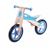 Bigjigs Toys Drevené odrážadlo modré / od 3 rokov