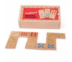 Bigjigs Toys Drevené domino klasické / od 1 rokov