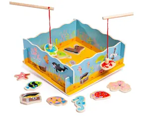 Bigjigs Toys Magnetické chytanie rybičiek / od 3 rokov