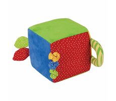 Bigjigs Baby Textilná aktívna kocka / od 0 rokov