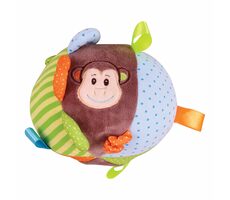 Bigjigs Baby Textilná aktívna guľa opička Cheeky / od 0 rokov