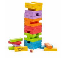 Bigjigs Toys Farebná Jenga / od 3 rokov