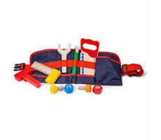 Bigjigs Toys Drevené náradie na červenom opasku / od 3 rokov