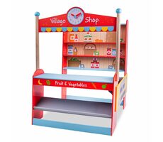 Bigjigs Toys Village detský obchod / od 3 rokov