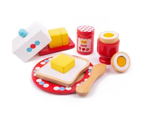 Bigjigs Toys Drevený set raňajok
