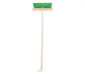 Bigjigs Toys Záhradná metlička s dlhou násadou zelená / od 3 rokov