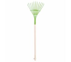 Bigjigs Toys Záhradné hrable na lístie zelené / od 3 rokov