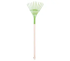 Bigjigs Toys Záhradné hrable na lístie zelené / od 3 rokov
