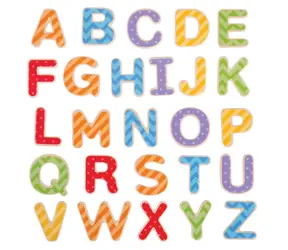 Bigjigs Toys Magnetická farebná abeceda (veľké písmená) / od 3 rokov