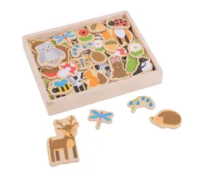 Bigjigs Toys Magnetky lesné zvieratká / od 3 rokov