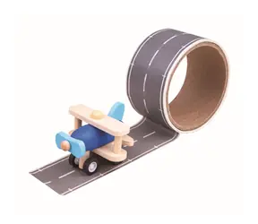 Bigjigs Toys lepiaca páska runway s lietadlom / od 3 rokov
